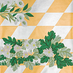 Обои ручная роспись Tiled Meadow Original colourway on Egyptian Gold gilded paper варинант исполнения - 1 | Loft Concept в Орле
