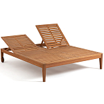 Шезлонг двухместный из эвкалипта Sunset варинант исполнения - 4 | Loft Concept в Орле