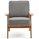 Кресло с каркасом из массива дуба Deniaud Oak Grey Armchair варинант исполнения - 2 | Loft Concept в Орле