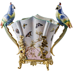 Ваза фарфоровая с попугаями Ferra варинант исполнения - 2 | Loft Concept в Орле