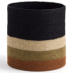 Плетеная корзина в полоску Iweala Wicker Basket варинант исполнения - 1 | Loft Concept в Орле