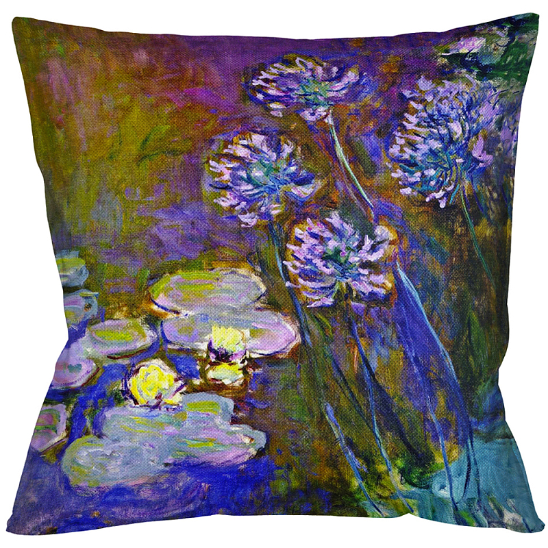 Подушка декоративная Цветы Impressionism in Art Мульти Бежевый Подушка декоративная Цветы Impressionism in Art Мульти Бежевый в Орле | Loft Concept