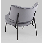 Мини-кресло District Lounge велюр серый варинант исполнения - 3 | Loft Concept в Орле