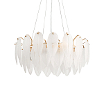 Люстра Mont Saint-Michel Золотая с Рельефным Стеклом варинант исполнения - 4 | Loft Concept в Орле