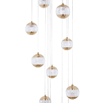 Каскадная люстра с сферическими плафонами из акрила Veva Lamps Chandelier варинант исполнения - 2 | Loft Concept в Орле