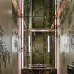 Обои ручная роспись Silk Tree Original colourway on White Metal gilded paper варинант исполнения - 1 | Loft Concept в Орле