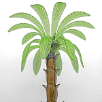 Торшер Glass Decorated Palm Floor Lamp Green Листья Пальмы  варинант исполнения - 1 | Loft Concept в Орле