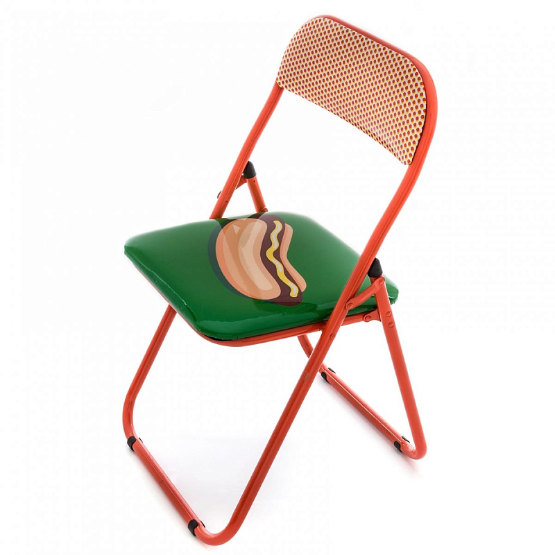 Стул Seletti Folding Chair Hot Dog Мульти Красный в Орле | Loft Concept 