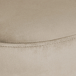 Банкетка овальная бежевый велюр на 4-х металлических ножках черного цвета SANJAY варинант исполнения - 5 | Loft Concept в Орле