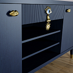 Комод-буфет Elsa Dreams Blue с открытыми полками   варинант исполнения - 4 | Loft Concept в Орле