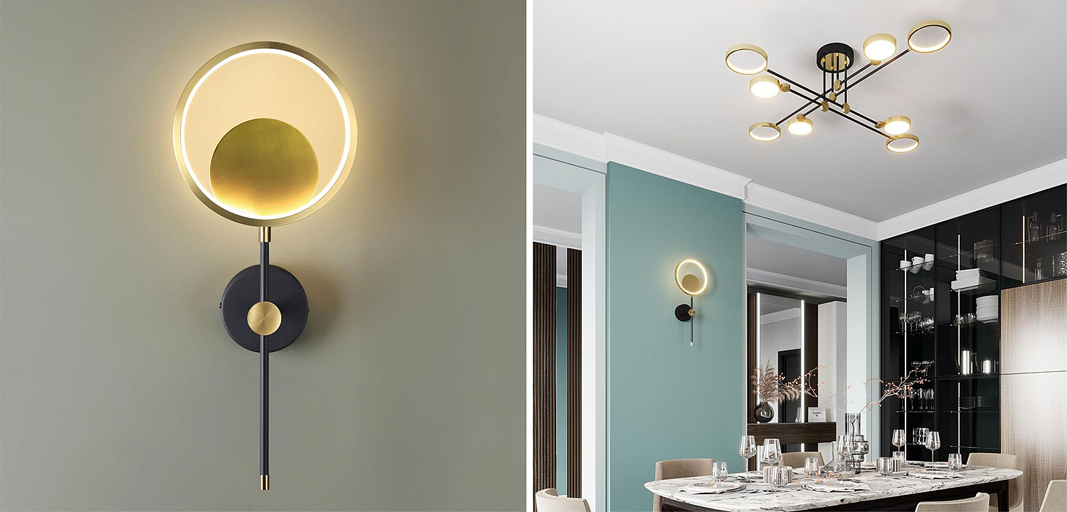 Бра Bendik Gold Ring Wall lamp B Бра Bendik Gold Ring Wall lamp B - Loft-Concept в Орле