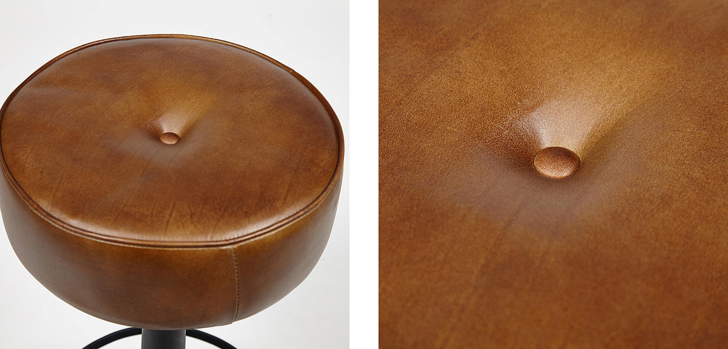 Барный стул Industrial leather bar stool Барный стул Industrial leather bar stool - Loft-Concept в Орле