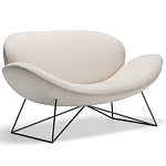 Дизайнерский двухместный диван Gio Ponti D.157.6  - DUE FOGLIE Sofa варинант исполнения - 7 | Loft Concept в Орле