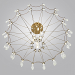 Люстра подвесная из металла с прозрачными подвесками из хрусталя Quasar 93 варинант исполнения - 5 | Loft Concept в Орле