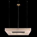 Люстра с квадратным каменным плафоном Calcite Square Light варинант исполнения - 2 | Loft Concept в Орле