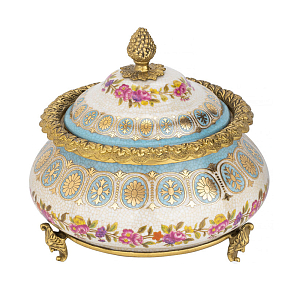 Шкатулка фарфоровая с цветочной росписью Eden Garden