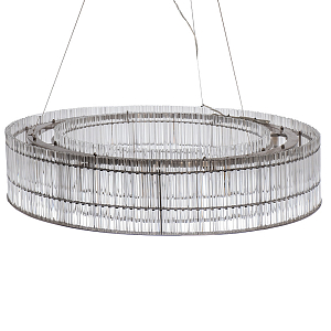 Подвесная люстра в форме круга Light Source Antique Nickel