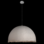 Подвесной светильник в форме купола белого цвета с ажурной бахромой Tactile Line варинант исполнения - 3 | Loft Concept в Орле