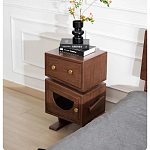 Тумбочка прикроватная с ящиком и дверцей Робот Robot Desk варинант исполнения - 4 | Loft Concept в Орле