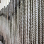 Пейзаж из нитей Макраме Wall decor Black and White Landscape варинант исполнения - 3 | Loft Concept в Орле