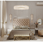 Бра с каскадом из прозрачного хрусталя и корпусом золотого цвета Constant Sparks варинант исполнения - 6 | Loft Concept в Орле