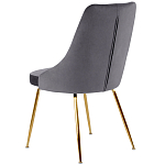 Стул в серой велюровой обивке Ward Grey Velour Chair варинант исполнения - 4 | Loft Concept в Орле