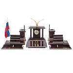 Настольный письменный набор из природного камня обсидиана с декором в виде орла Golden Eagle варинант исполнения - 1 | Loft Concept в Орле