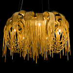 Люстра подвесная круглая с изогнутыми металлическими дугами и ниспадающими цепочками 65 см Atlantis Chain варинант исполнения - 8 | Loft Concept в Орле