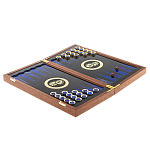 Нарды настольные из натурального камня лазурит и долерит Backgammon from Stone варинант исполнения - 3 | Loft Concept в Орле