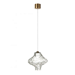 Подвесной светильник с плафоном из фактурного прозрачного стекла Light Ensemble варинант исполнения - 8 | Loft Concept в Орле