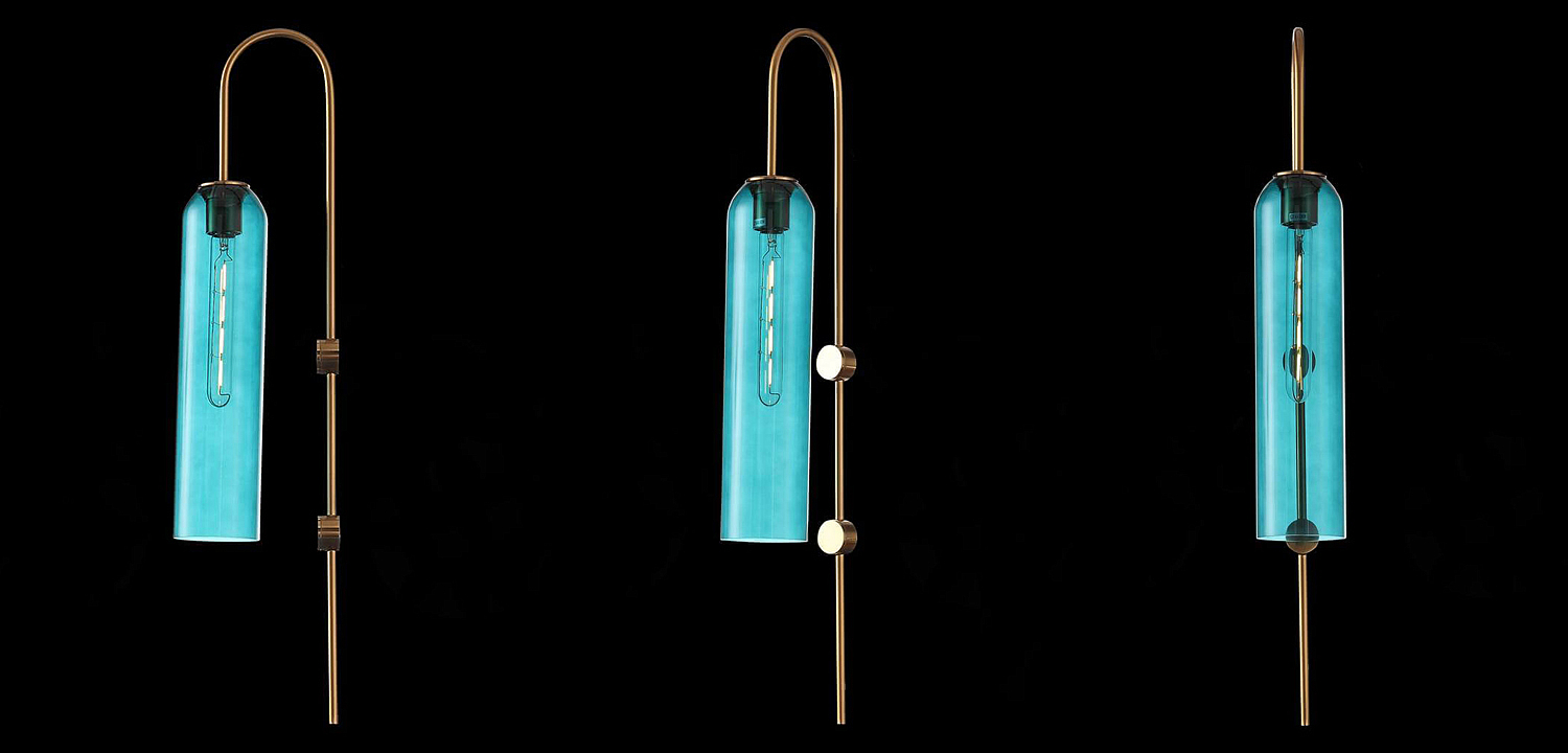 Бра ARTICOLO float Wall Sconce Blue Бра ARTICOLO float Wall Sconce Blue - Loft-Concept в Орле