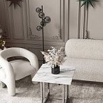 Кресло дизайнерское для лаунж зоны жемчужного цвета Pearl Lounge варинант исполнения - 2 | Loft Concept в Орле