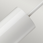 Подвесной светильник белого цвета с вытянутым цилиндрическим плафоном с косым срезом Elstead Lighting варинант исполнения - 4 | Loft Concept в Орле