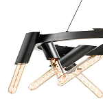 Люстра круглая с трубчатыми лампочками Vanguard Circle варинант исполнения - 2 | Loft Concept в Орле