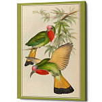 Постер на холсте с изображением птиц Blooming Birds Poster варинант исполнения - 3 | Loft Concept в Орле