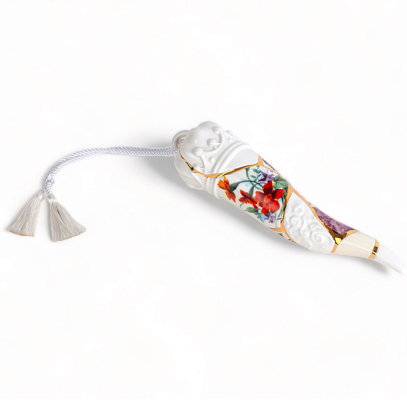 Статуэтка Seletti Lucky Horn Белый Золотой Мульти Статуэтка Seletti Lucky Horn Белый Золотой Мульти в Орле | Loft Concept