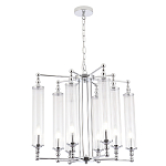 Люстра с 8-ю прозрачными цилиндрическими плафонами Jeanette варинант исполнения - 3 | Loft Concept в Орле