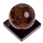 Настольный письменный набор с часами из природного камня обсидиана Royal Set варинант исполнения - 6 | Loft Concept в Орле