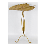 Столик приставной с столешницей Тропический лист Tropical Forest gold варинант исполнения - 2 | Loft Concept в Орле