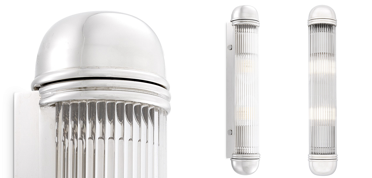 Бра Eichholtz Wall Lamp Auburn Nickel Бра Eichholtz Wall Lamp Auburn Nickel - Loft-Concept в Орле
