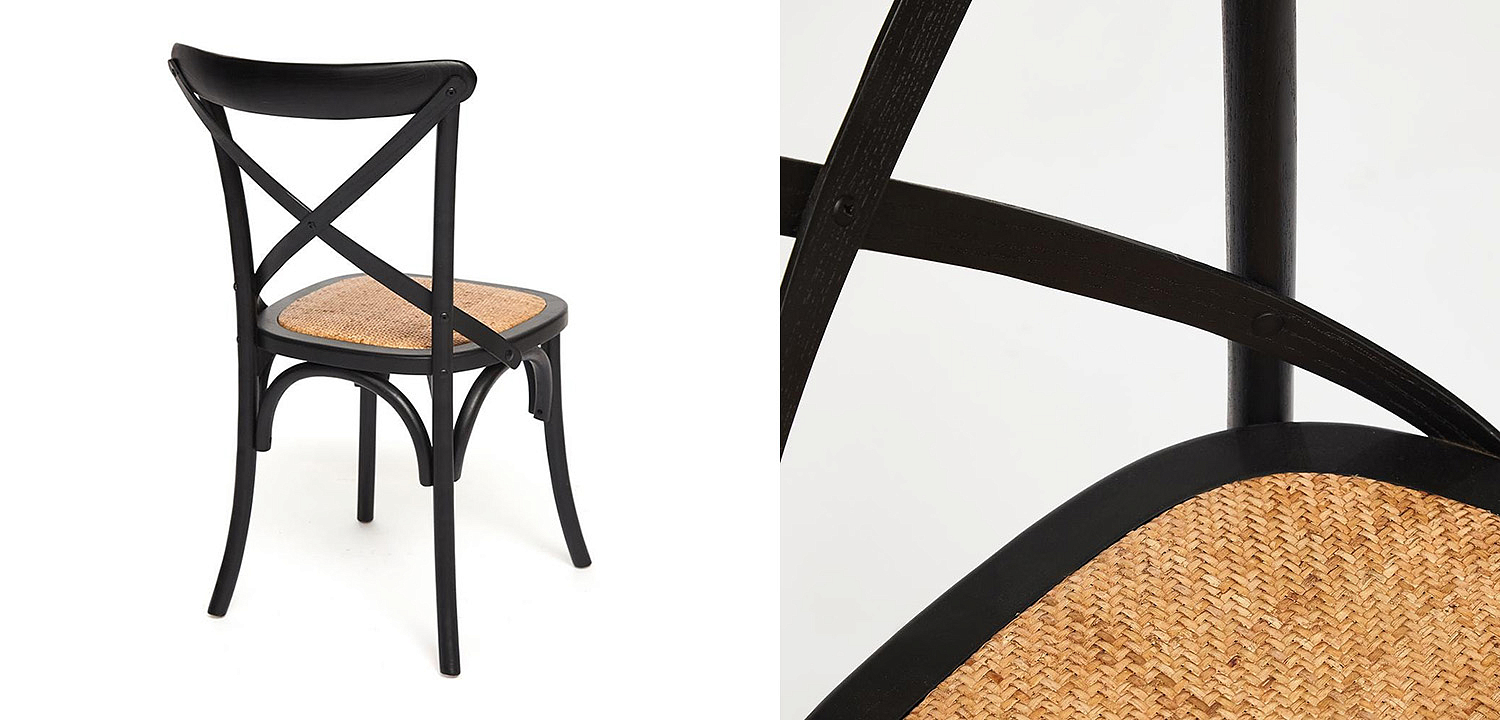 Стул Chaise Provence en Bois noir черный Стул Chaise Provence en Bois noir черный - Loft-Concept в Орле