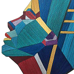 Арт объект на стену из нитей Девушка и Солнце wall panel Girl and Sun варинант исполнения - 1 | Loft Concept в Орле