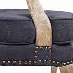 Кресло Aubrey Classical Armchair dark grey velour варинант исполнения - 6 | Loft Concept в Орле