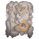 Тканый вручную монументальный настенный гобелен Soft Inception варинант исполнения - 4 | Loft Concept в Орле