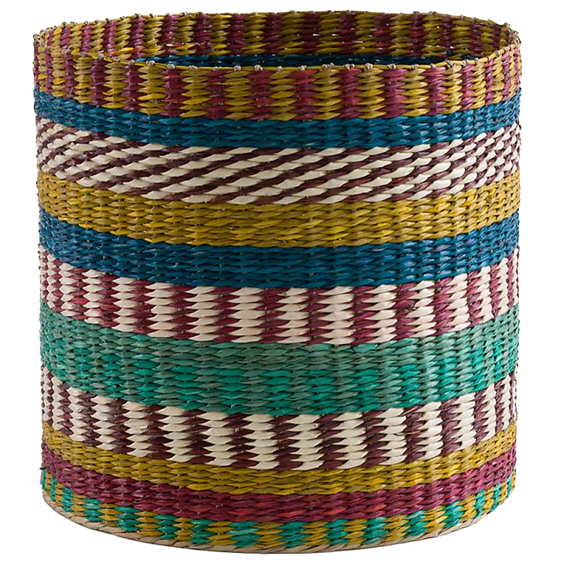 Плетеная корзина разноцветная Hediye Colorful Wicker Basket Мульти Плетеная корзина разноцветная Hediye Colorful Wicker Basket Мульти в Орле | Loft Concept
