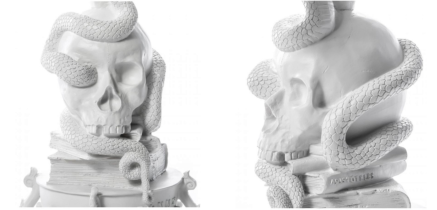 Подсвечник Seletti Giant Burlesque Skull White Подсвечник Seletti Giant Burlesque Skull White - Loft-Concept в Орле
