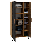 Шкаф двухдверный с 2-мя отделами с полками Stone Effect варинант исполнения - 4 | Loft Concept в Орле