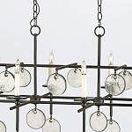 Люстра подвесная с 8-ю лампами и стеклянными круглыми подвесками Currey & Company варинант исполнения - 6 | Loft Concept в Орле
