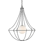 Подвесной светильник из тонких прутьев в форме колокола Forged Thin Rods варинант исполнения - 1 | Loft Concept в Орле