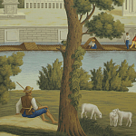 Обои ручная роспись Monuments of Paris Roberts on Sepia scenic paper варинант исполнения - 1 | Loft Concept в Орле